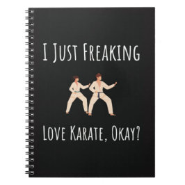 Caderno Espiral Presentes Engraçados de Karate Para Ela Ele Lutado