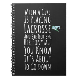 Caderno Espiral Presentes Engraçados de Lacrosse para Adolescentes