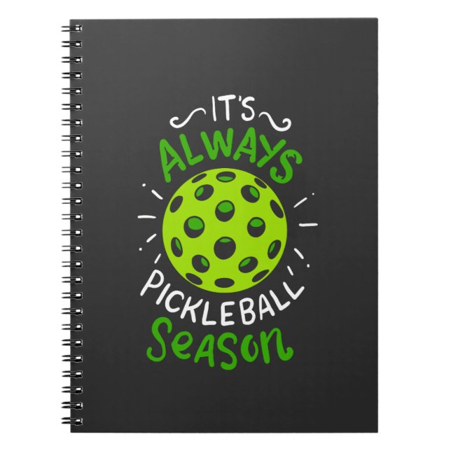 Caderno Espiral Presentes Engraçados de Pickleball (Frente)
