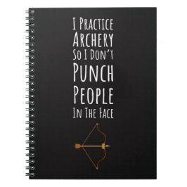 Caderno Espiral Presentes Engraçados para Arqueiros Arco e Flecha