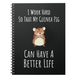 Caderno Espiral Presentes Engraçados para Dono de Porquinho-da-Índ