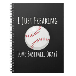 Caderno Espiral Presentes Engraçados para Entusiastas de Beisebol