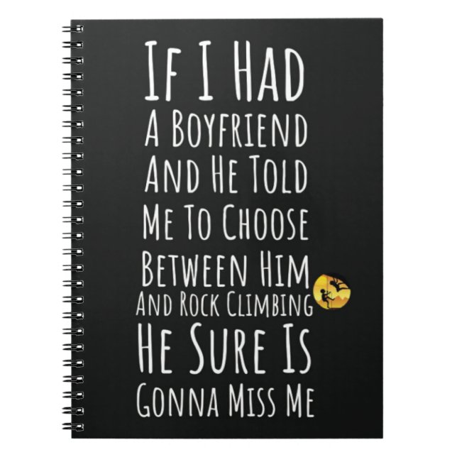Caderno Espiral Presentes Engraçados Para Suas Alpinistas (Frente)
