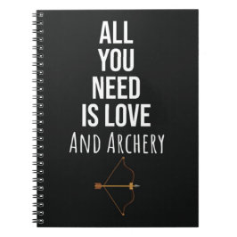 Caderno Espiral Presentes Fofo Para Amantes de Arquearia Esporte A
