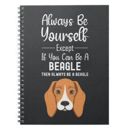 Caderno Espiral Presentes Fofos do Beagle Humor de Animais de Esti