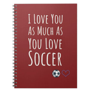 Caderno Espiral Presentes Futebol Vermelho Jogador Esportes Para C