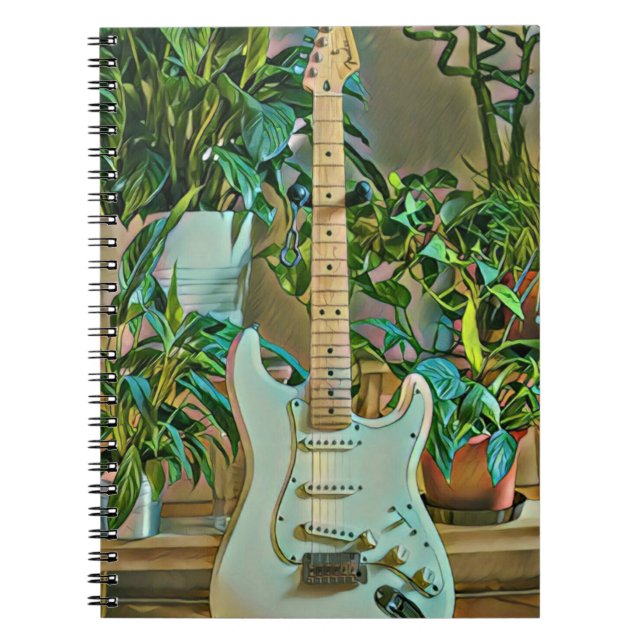 Caderno Espiral Presentes guitarristas (Frente)