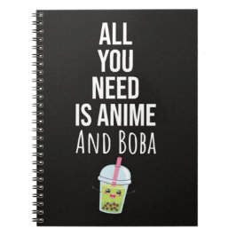 Caderno Espiral Presentes Kawaii de Boba de Anime Fofo Bolha de Ch