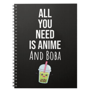 Caderno Espiral Presentes Kawaii de Boba de Anime Fofo Bolha de Ch