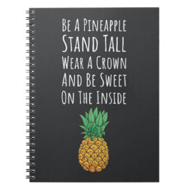 Caderno Espiral Presentes Modernos de Abacaxi Frutas Tropicais Ele