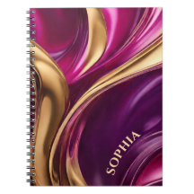 Presentes modernos para Her-Fuchsia Roxo e Dourado