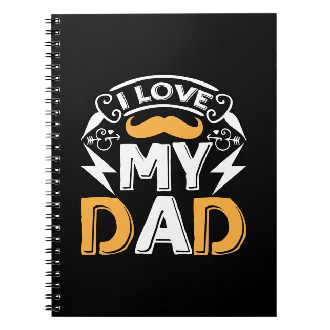 Caderno Espiral Presentes Pai | Eu Amo o Meu Pai (Frente)