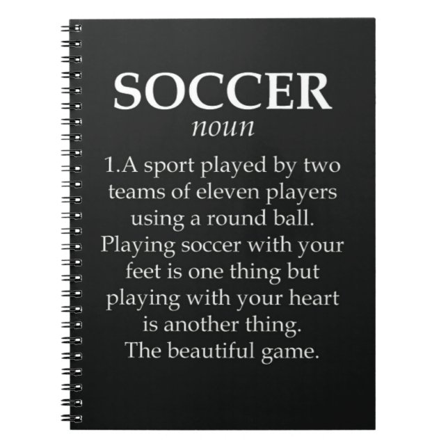 Caderno Espiral Presentes Para Dar Equipe De Jogadores De Futebol  (Frente)