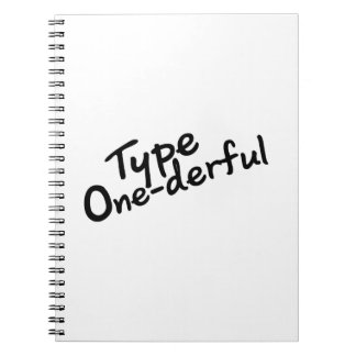 Caderno Espiral Presentes para diabetes T1D
