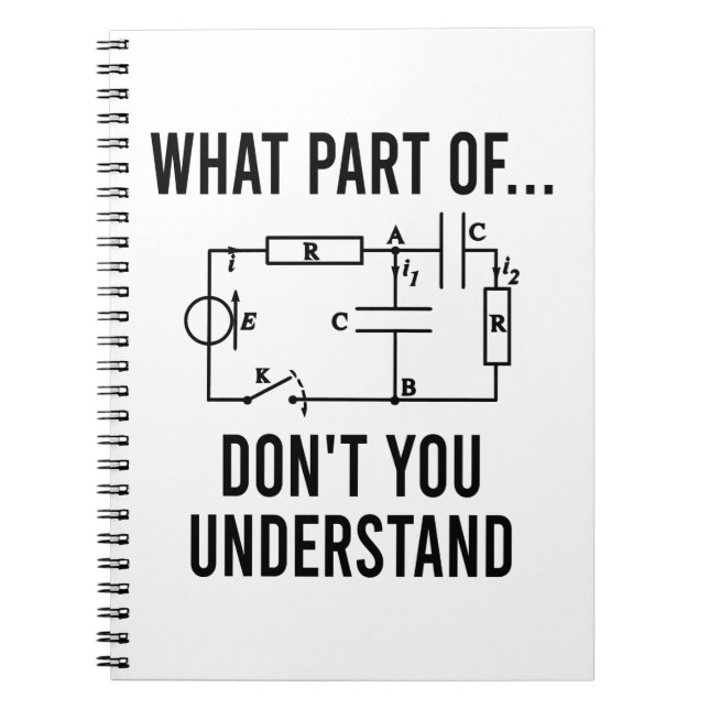 Caderno Espiral presentes para engenheiro elétrico, gigantes elétr (Frente)