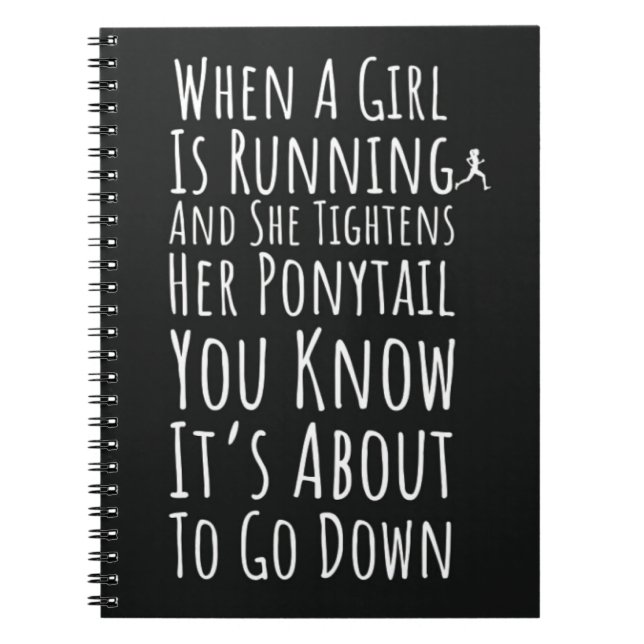 Caderno Espiral Presentes para Meninas Corredoras Para Ela Mulhere (Frente)