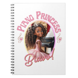 Caderno Espiral Presentes para meninas que amam tocar piano