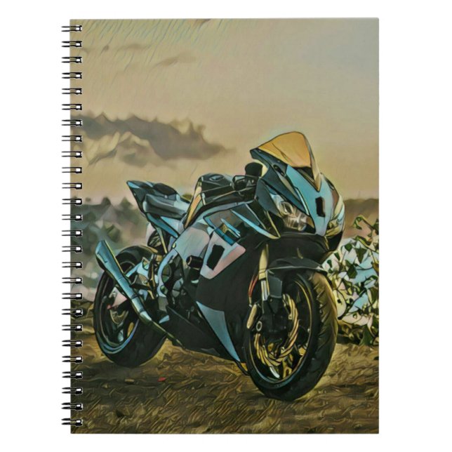 Caderno Espiral Presentes para motociclista (Frente)