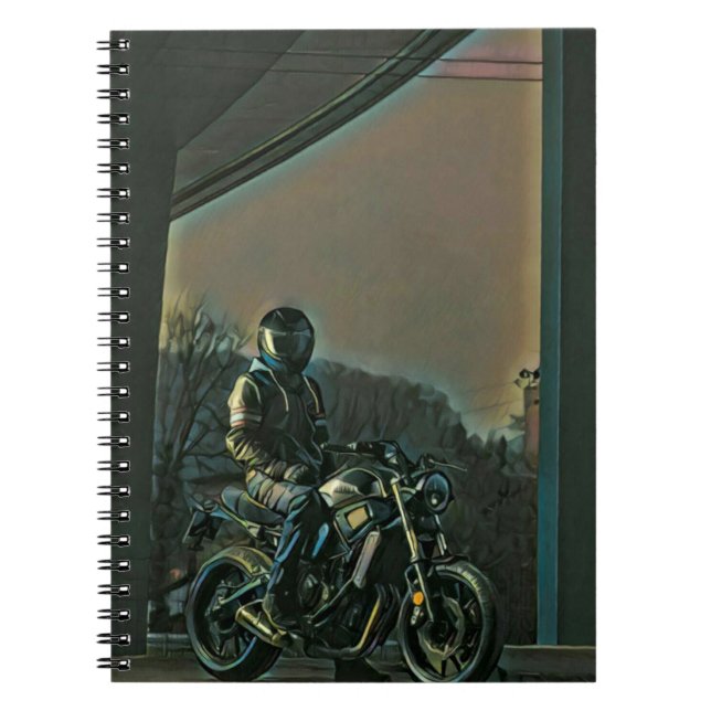 Caderno Espiral Presentes para motociclos (Frente)