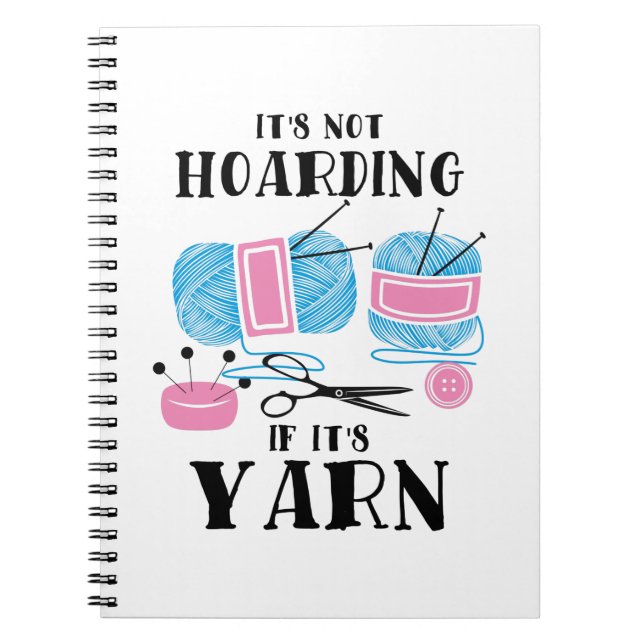 Caderno Espiral Presentes para tricô de crochê (Frente)