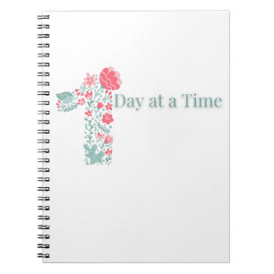 Caderno Espiral Presentes Positivos Diários Florais Um Dia de cada