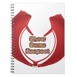 Caderno Espiral Presentes Retro Red Hakuna Matata mostram algum re