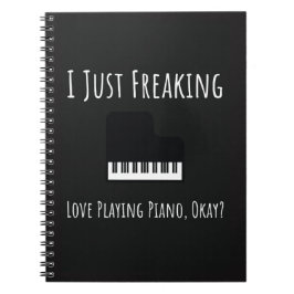 Caderno Espiral Presentes Únicos e Divertidos Para Toca-Pianos Ama