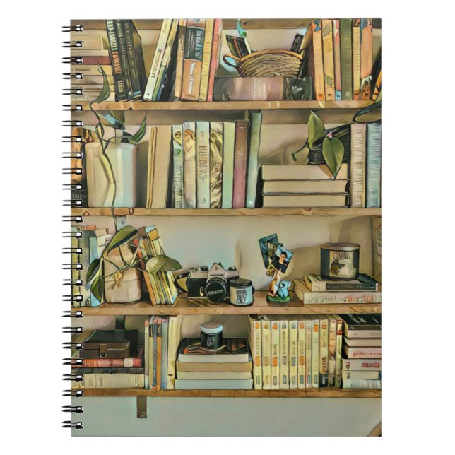 Caderno Espiral Presentes únicos para amantes de livros (Frente)