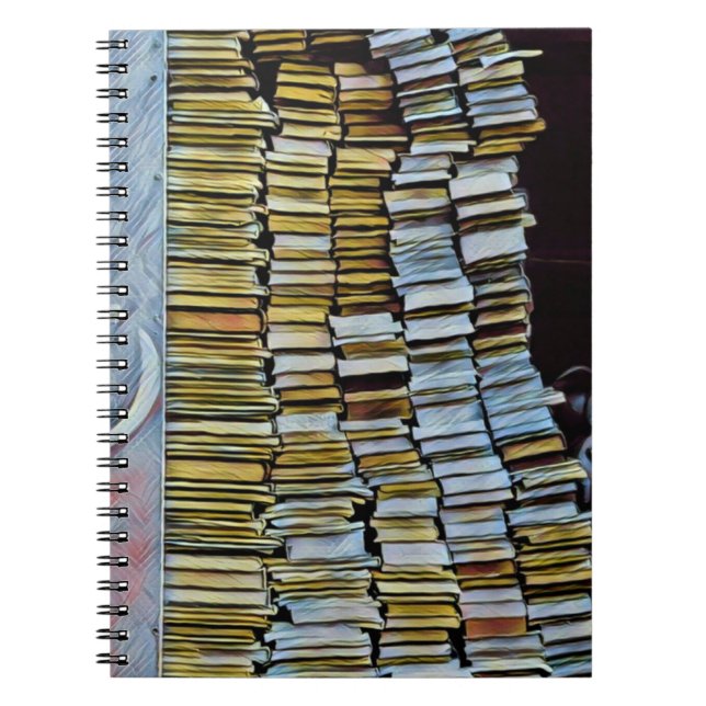 Caderno Espiral Presentes únicos para amantes de livros (Frente)