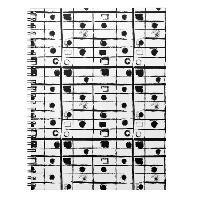 CADERNO ESPIRAL PRETO & BRANCO (Frente)