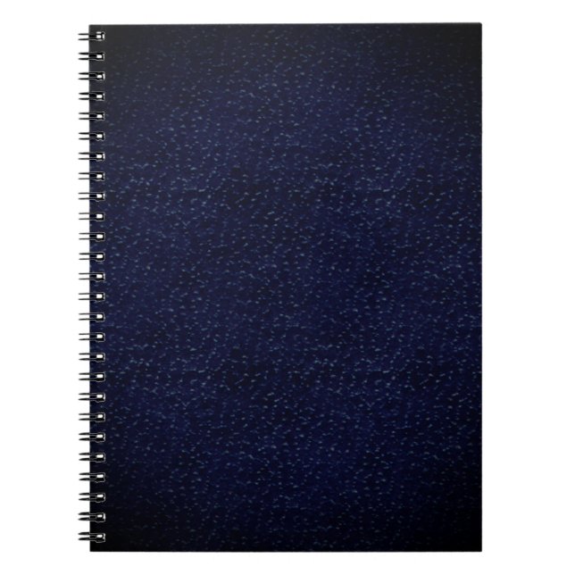 Caderno Espiral Preto e Azul (Frente)