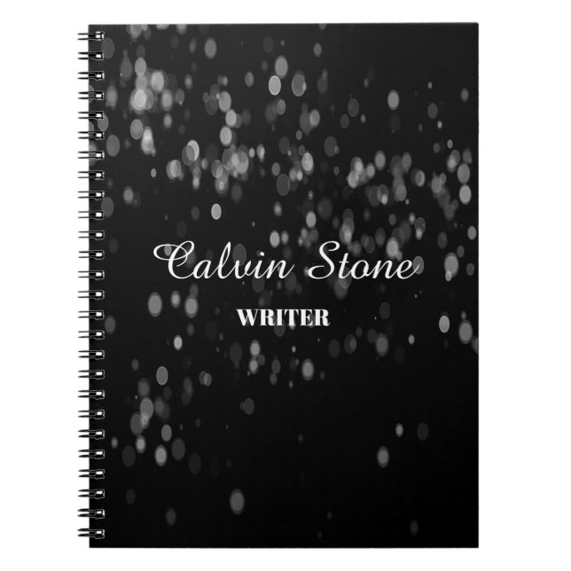 Caderno Espiral preto e branco (Frente)