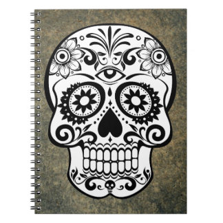 Caderno Espiral Preto e Branco - Chapa-cabeça