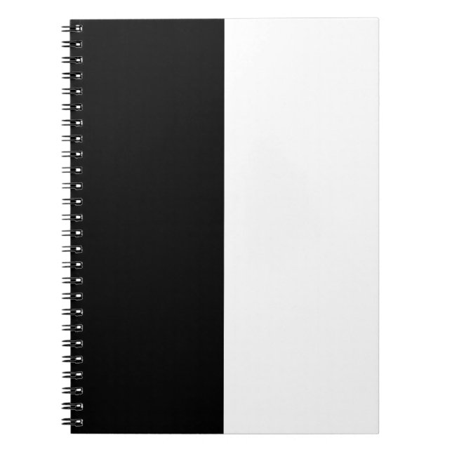 Caderno Espiral Preto e Branco com risca (Frente)