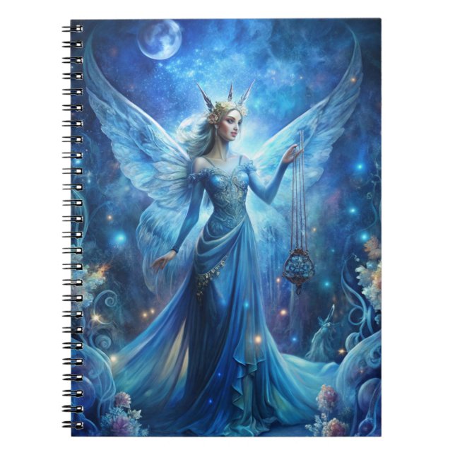 Caderno Espiral Pretty Fairy in Blue  (Frente)