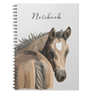 Caderno Espiral Pretty pony equestrian