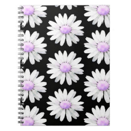 Caderno Espiral Pretty Purple Dotted Daisy's