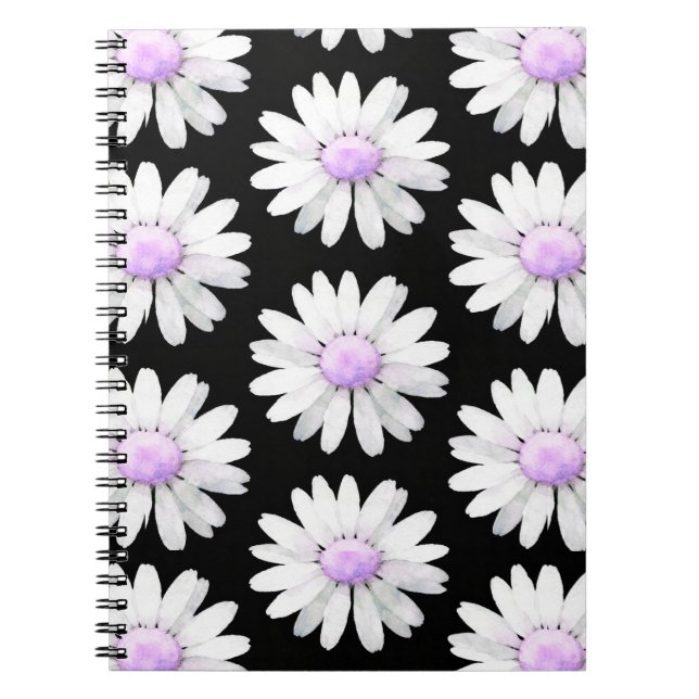 Caderno Espiral Pretty Purple Dotted Daisy's (Frente)