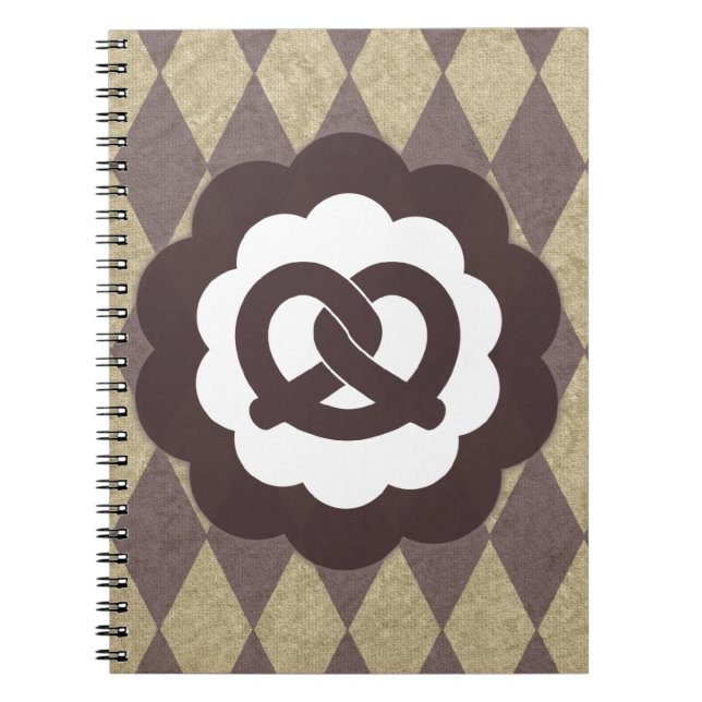 Caderno Espiral pretzel vintage (Frente)