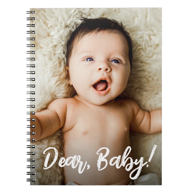 Caderno Espiral Prezado Bebê anotações personalizadas para fotos p (Frente)