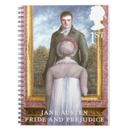 Caderno Espiral Pride and Prejudice Stamp Design