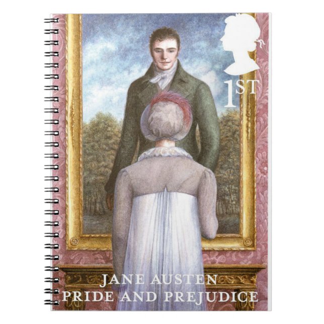 Caderno Espiral Pride and Prejudice Stamp Design (Frente)