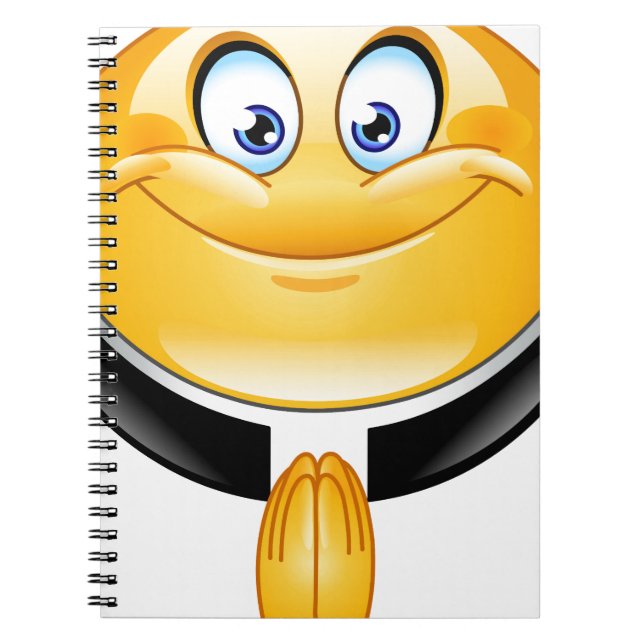 Caderno Espiral priest emoji (Frente)