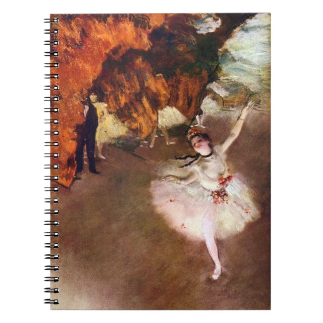 Caderno Espiral Prima Ballerina, Rosita Mauri por Edgar Degas (Frente)