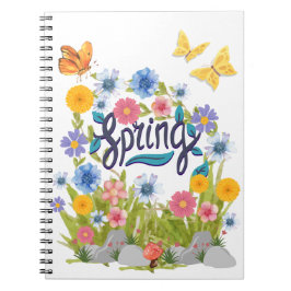 Caderno Espiral primavera