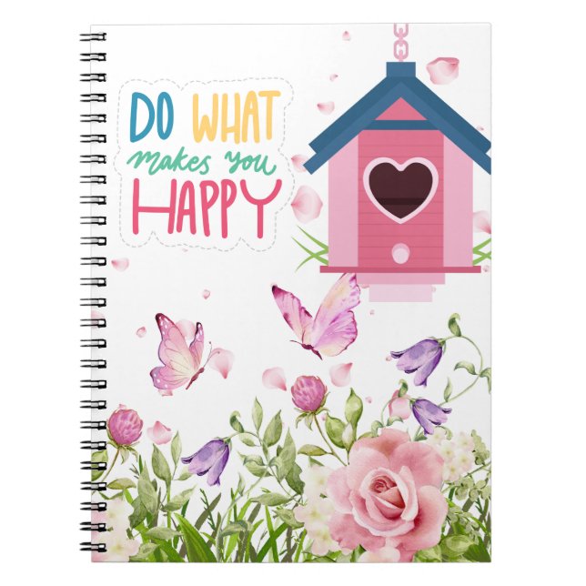 Caderno Espiral primavera (Frente)