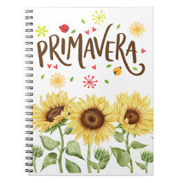 Caderno Espiral primavera