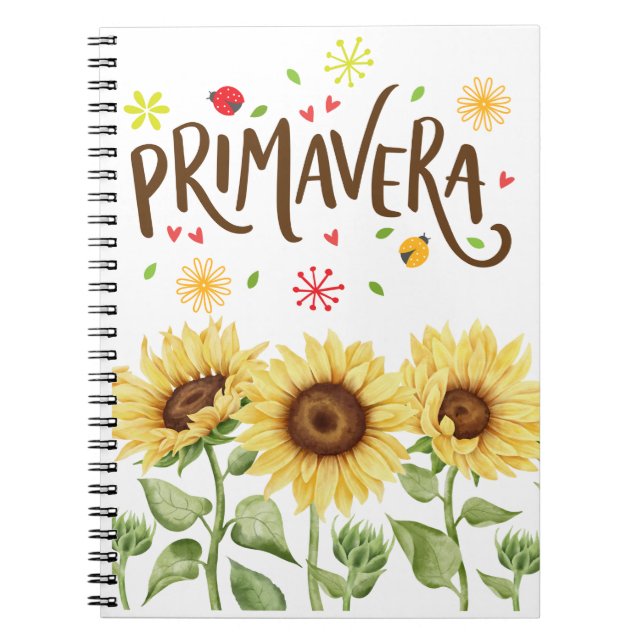Caderno Espiral primavera (Frente)