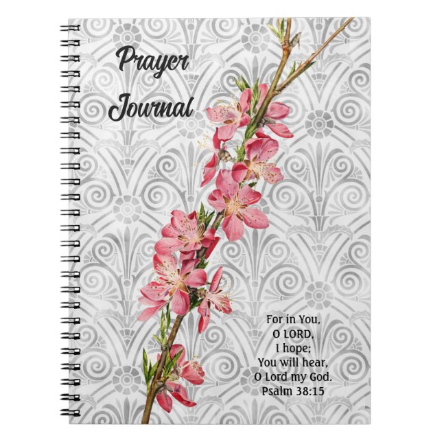 Caderno Espiral Primavera Blossom Estilo de Vintagem Diário (Frente)
