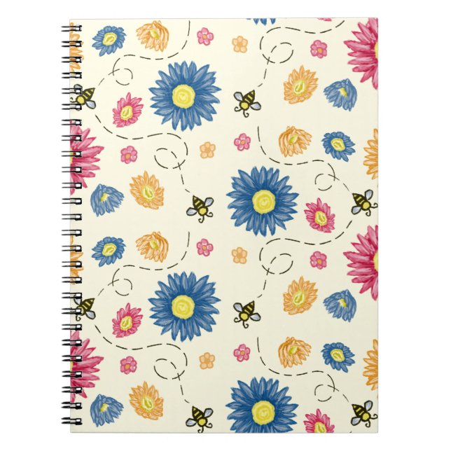 Caderno Espiral Primavera Cores (Frente)